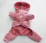 Buffy Couture Velvet Track Suite With Rhinestone Embellishments. Fleece Lined, Snap Closure. Comes In Pink and Navy Blue.