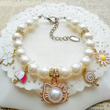 Princess Pearl Pet Necklace With Charms. Comes In Several Variations. Coco Would Approve This High Style Glam Accessories.