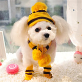 Keep your Furbie Warm With This Knitted Striped Hat, Scarf and Leg Warmer Combo.  You Cant Get Any Cuter Than This! Multiple Colors