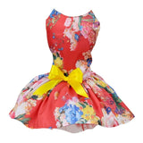 Faux Silk Flower Sundress With Layered Tulle Underskirt. Perfect for Everyday or Partywear. Multiple Sizes and Colors.