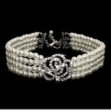 Elegant Rhinestone and Pearl Pet Collar Necklace. Luxury has no bounds when it comes to your fur baby.