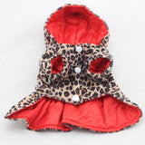 Leopard Print REVERSIBLE Tutu Coat. Animal Print OR Red Satin. Snap Closure. Velvet and satin fabric makes this jacket a must have!