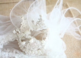 Haute Couture-Luxurious Faux Diamond Crown Tiara With Veil.