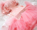 Haute Couture Handmade Princess Dress, Trimmed In Luxurious Feathers And Lace, Flower Appliques and More.