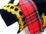 Haute Couture-Scottish Plaid Kilt Made In The Royal Style With Velvet Uniform, Specialty Tuxedo Suit