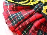 Haute Couture-Scottish Plaid Kilt Made In The Royal Style With Velvet Uniform, Specialty Tuxedo Suit