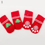 4pcs Warm Soft Knit Puppy Socks. Anti Slip Socks That Will Keep Your Pet's Feet Warm and Protect Sensitive Paws. Multiple Colors