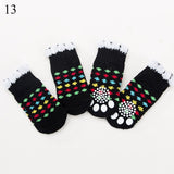 4pcs Warm Soft Knit Puppy Socks. Anti Slip Socks That Will Keep Your Pet's Feet Warm and Protect Sensitive Paws. Multiple Colors