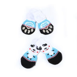 4pcs Warm Soft Knit Puppy Socks. Anti Slip Socks That Will Keep Your Pet's Feet Warm and Protect Sensitive Paws. Multiple Colors