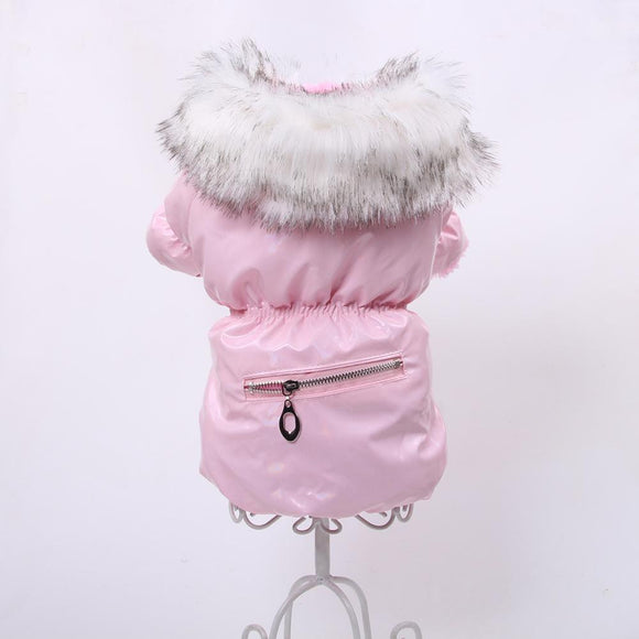 Faux Leather Fur Baby Jacket with Zipper Pocket Design and Faux Fur Collar. Sturdy Snap Closure. Six (6) Sizes, Three (3) Colors.