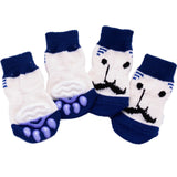 4pcs Warm Soft Knit Puppy Socks. Anti Slip Socks That Will Keep Your Pet's Feet Warm and Protect Sensitive Paws. Multiple Colors